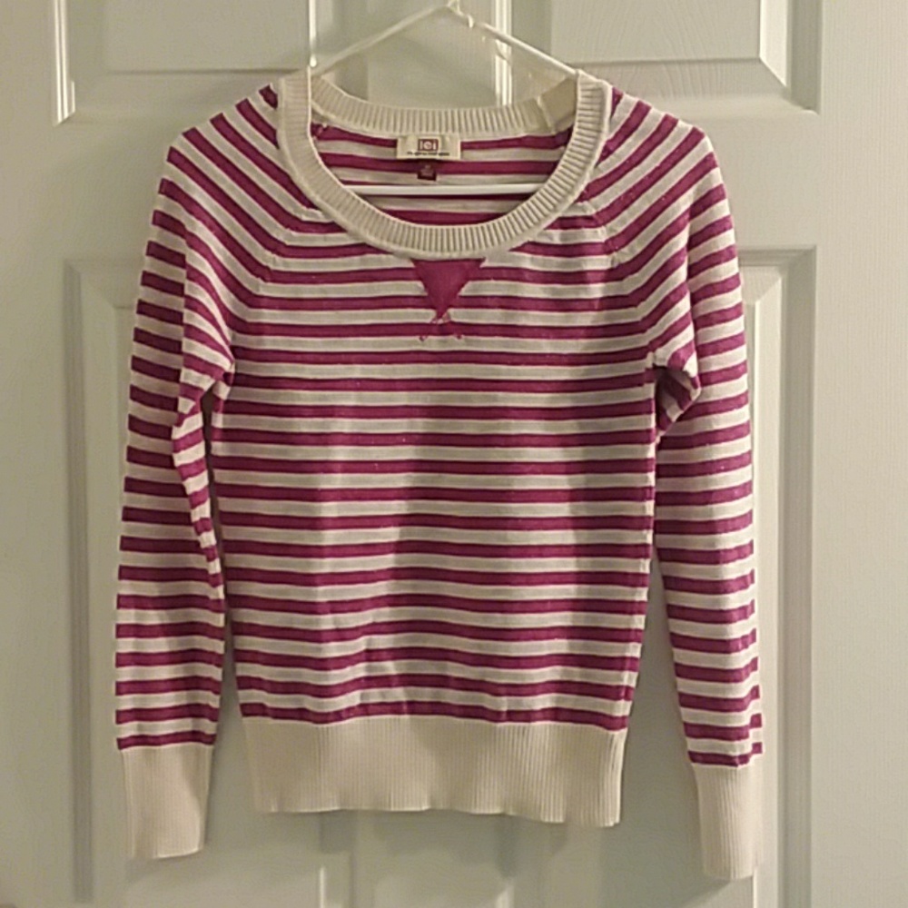 l.e.i. striped sweater